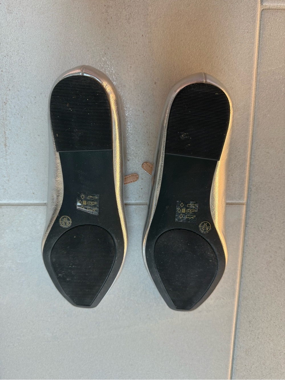 Metallic Ballet Flats - Picture 2 of 3